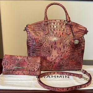 Brahmin Wisteria Duxbury & Checkbook Wallet